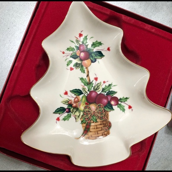 Lenox Other - LENOX -TREE CANDY DISH- Holiday Tartan-In box